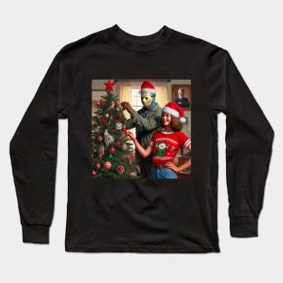 Christmas Horror Design 1/10 Long Sleeve T-Shirt